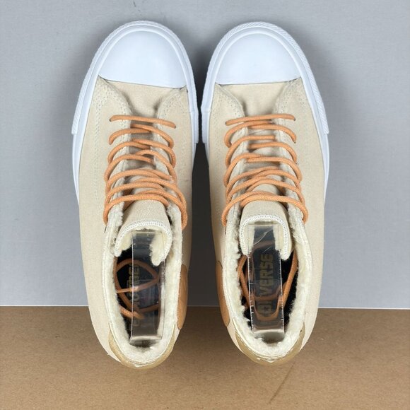 Converse Chuck Taylor All Star Lux Hidden Wedge Sneakers Womens 8 Suede - Picture 9 of 10